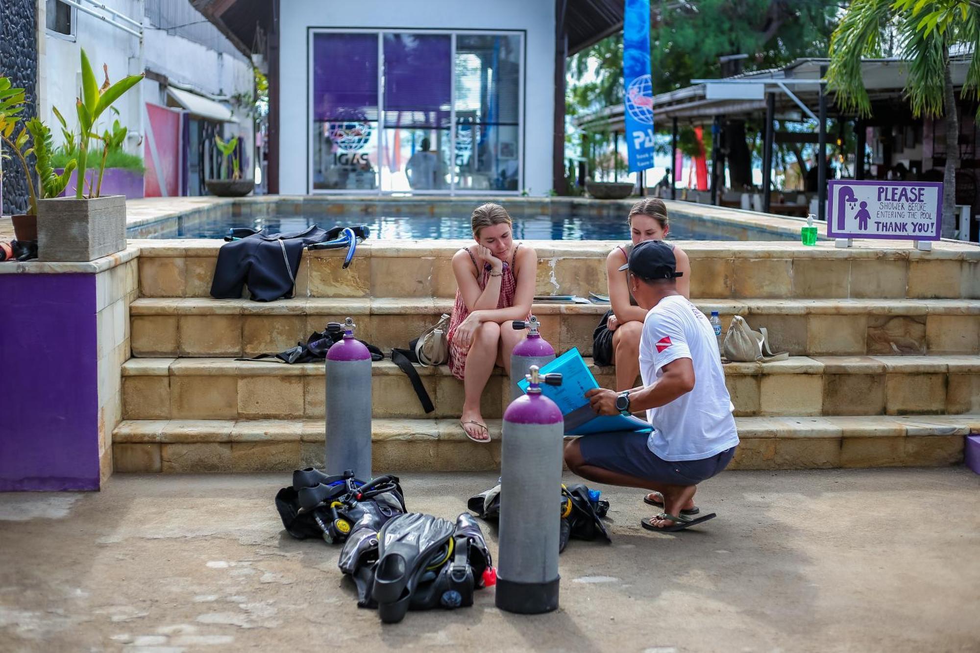 Diversia Diving Club & Bungalows Gili Trawangan Exterior foto